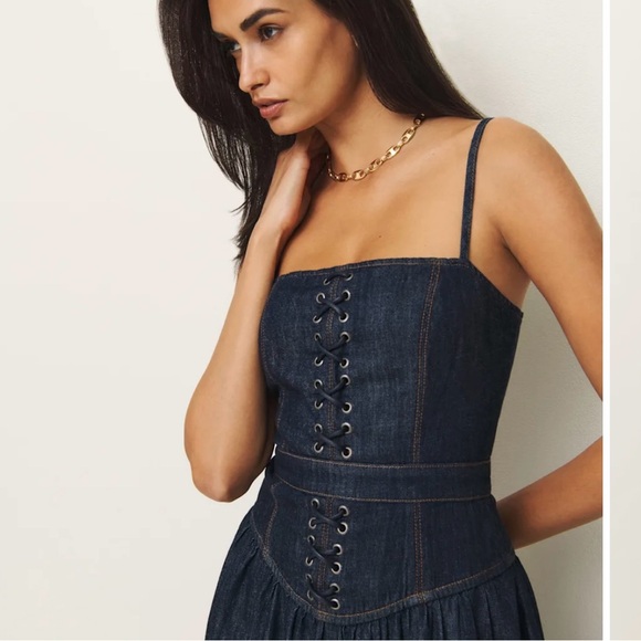 NWT Reformation Florentina Maxi Dress size 6 reg $248 - Picture 3 of 9